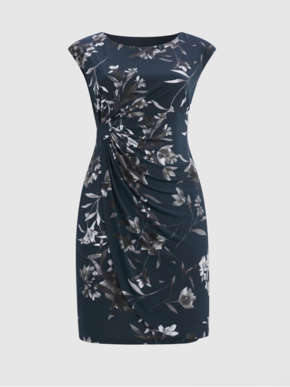 Laura | NWT Blue Floral Sleeveless Jersey Midi Dress 💙